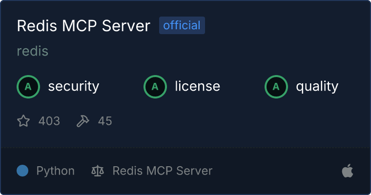 Redis Server MCP server