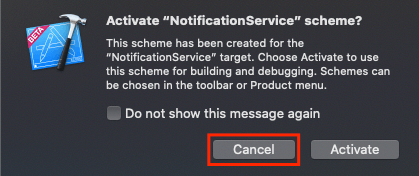 Do not select Activate