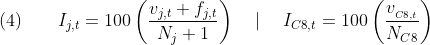 legacy stringency sub-index equation