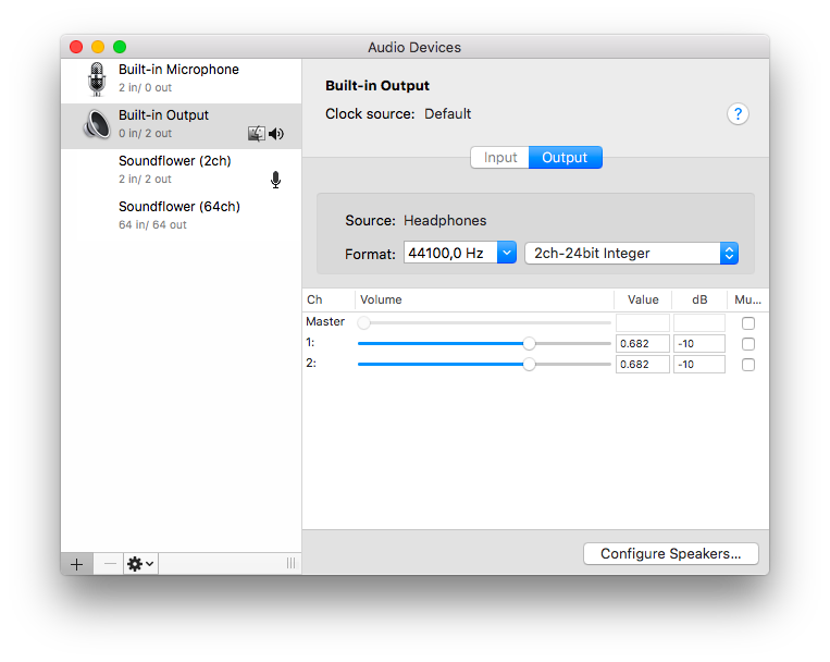 Audio MIDI Setup