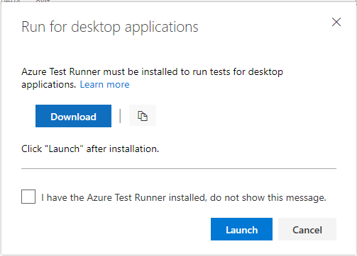 Azure Test Runner install