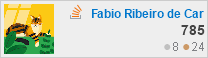 profile for Fabio Ribeiro de Carvalho at Stack Overflow, Q&A for professional and enthusiast programmers