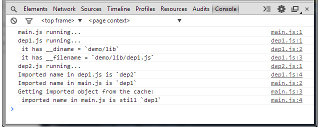 Source mapping example