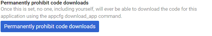 Prohibit Code Downloads