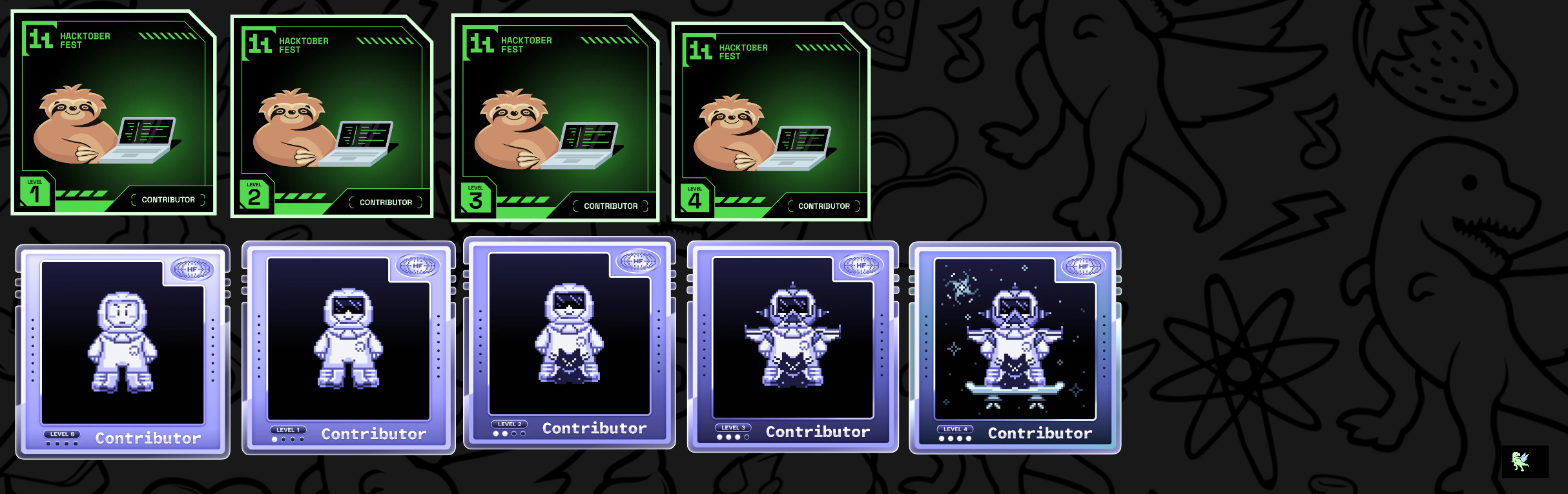 An image of @androidnisse's Holopin badges, which is a link to view their full Holopin profile