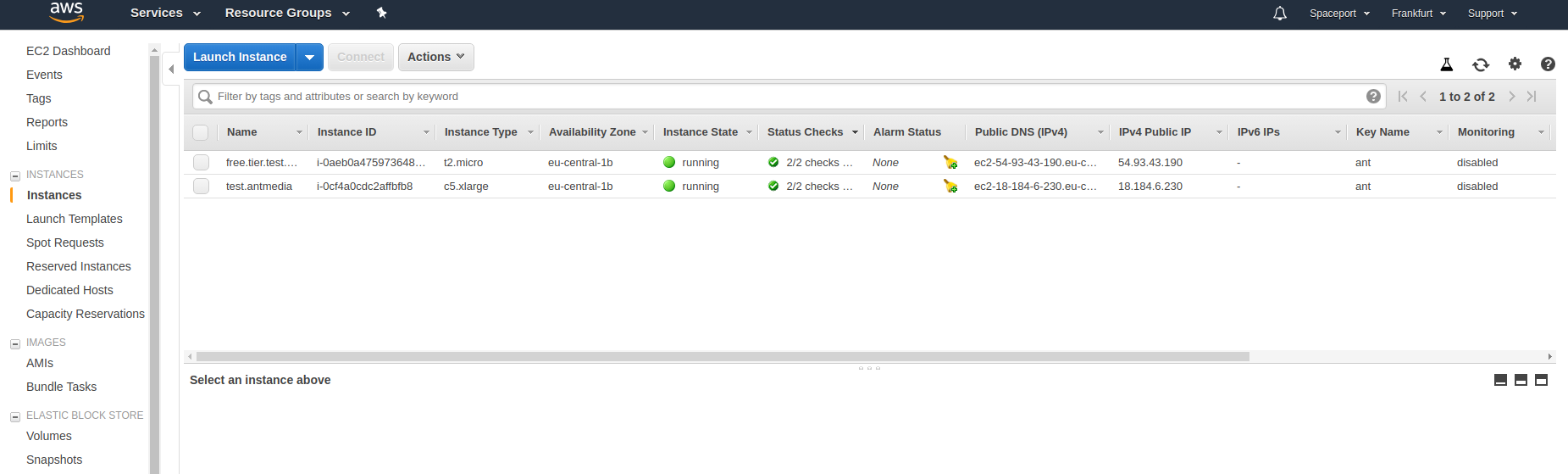  Start Ant Media Server Single Instance on AWS