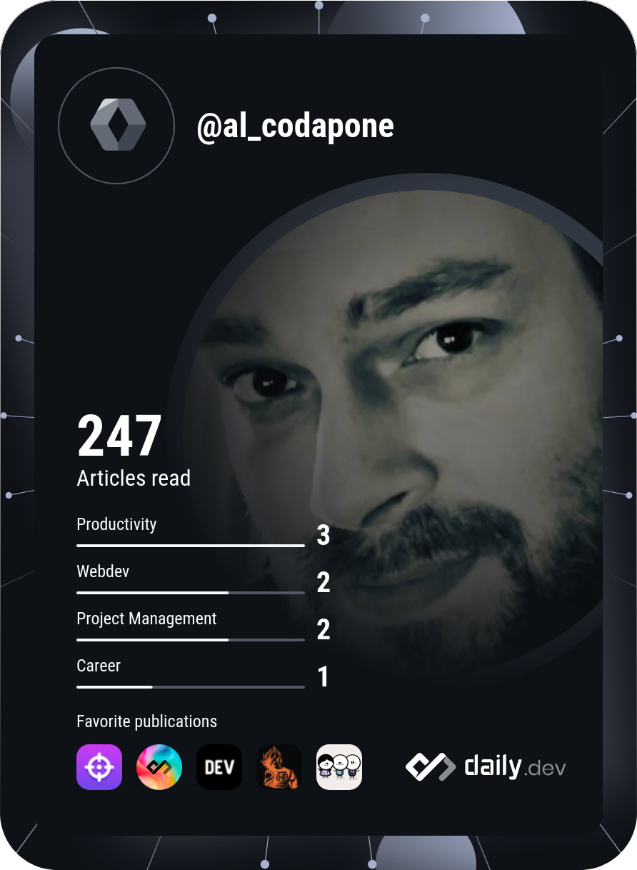 Al Codapone's Dev Card