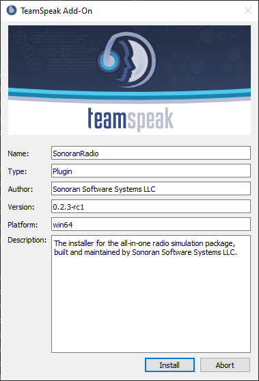 Sonoran Radio - Plugin Installer