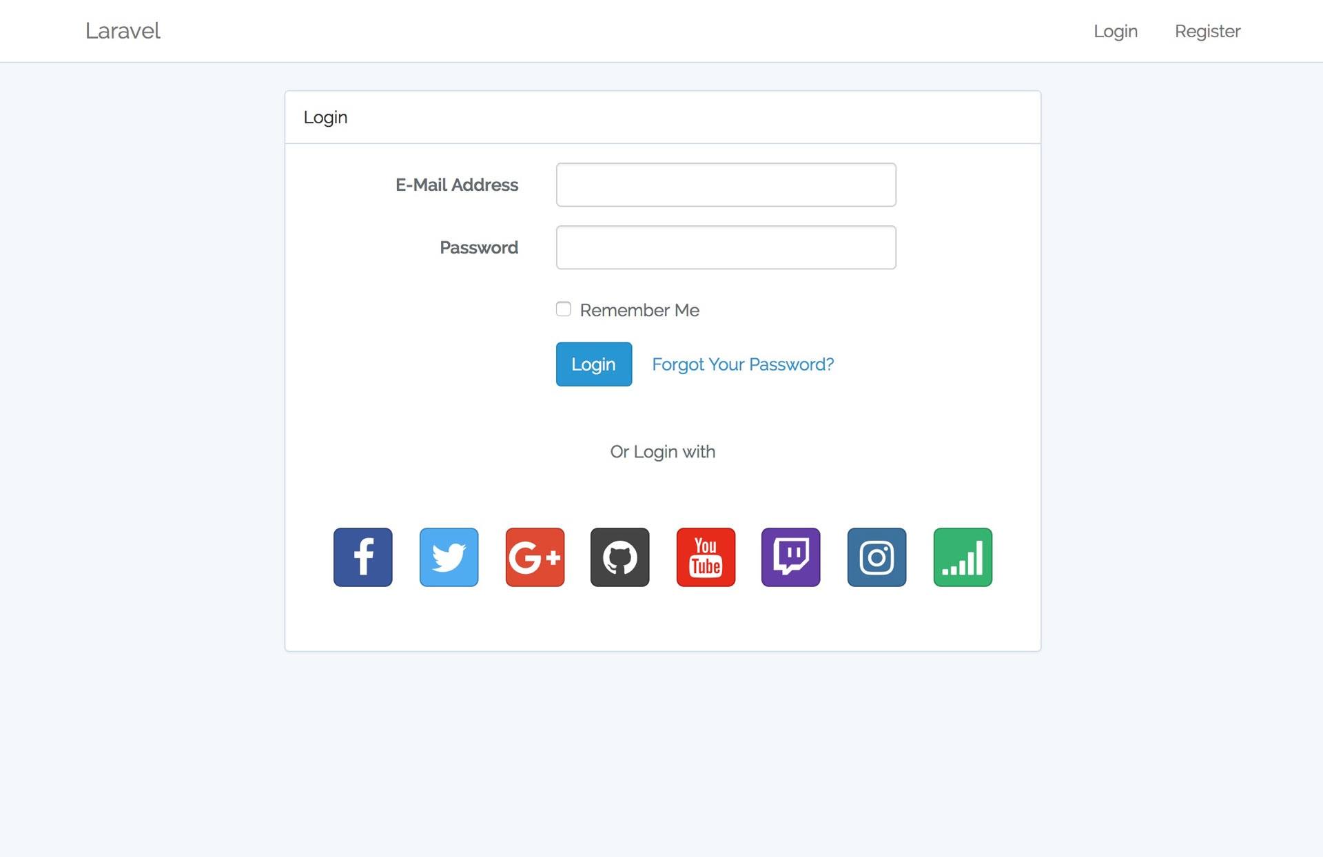 laravel auth