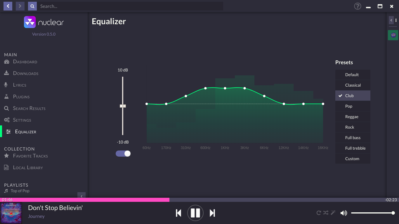 Equalizer View