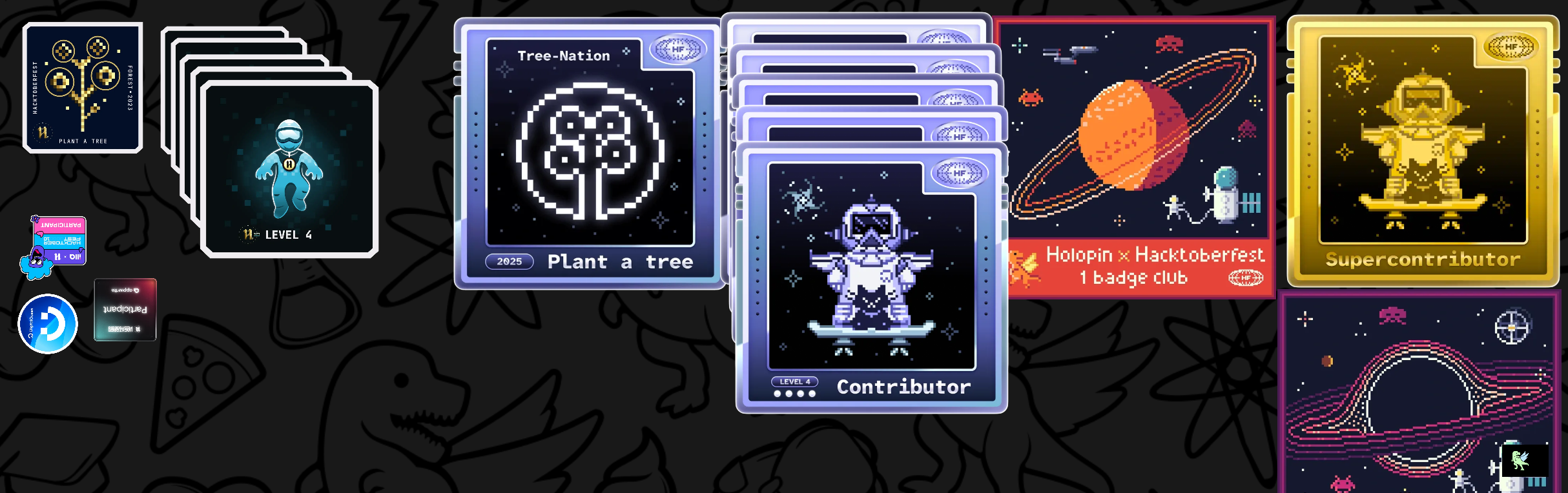 @Korey's Holopin board