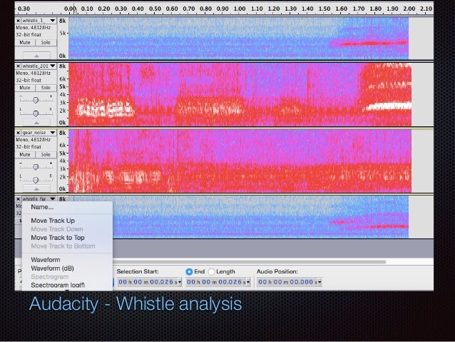 Audacity - Whistle Analysis