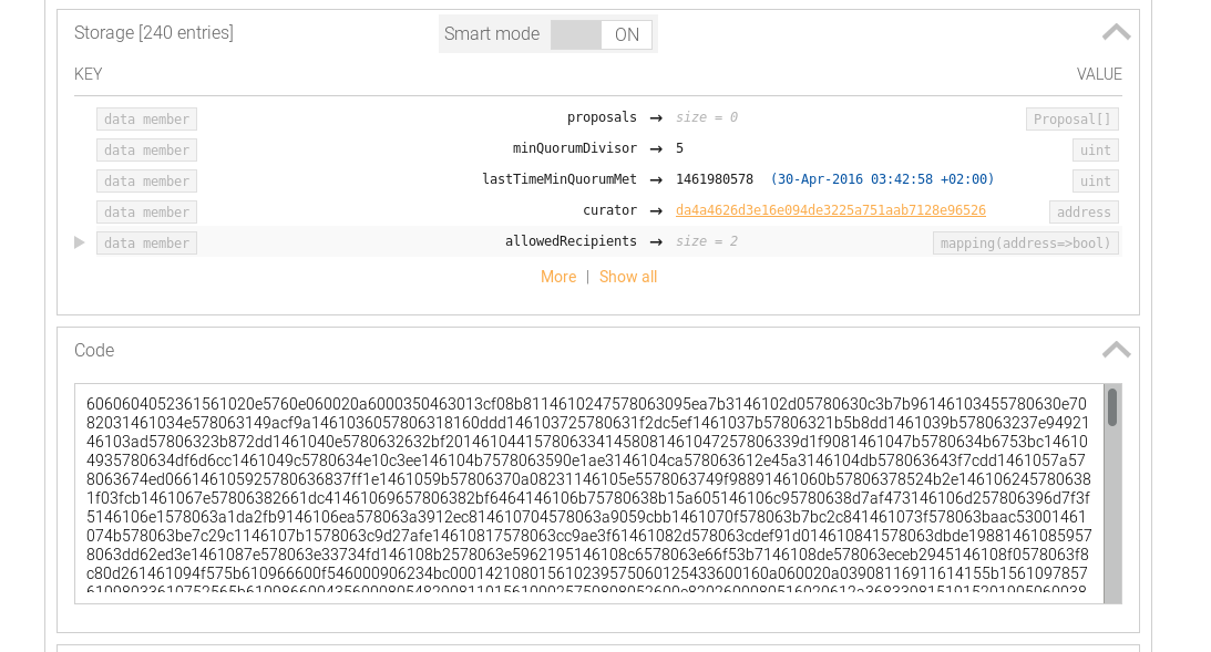 Verifying Code from a blockchain explorer