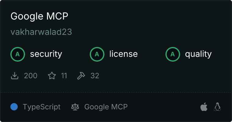 Google MCP server