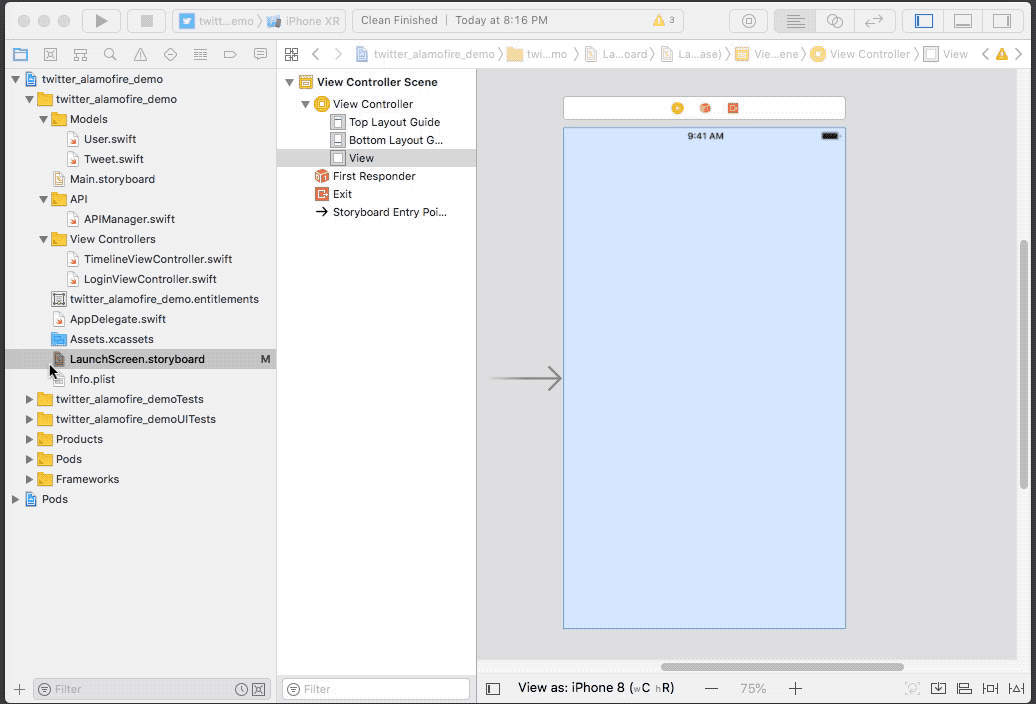 Add image asset to launch screen Xcode 10