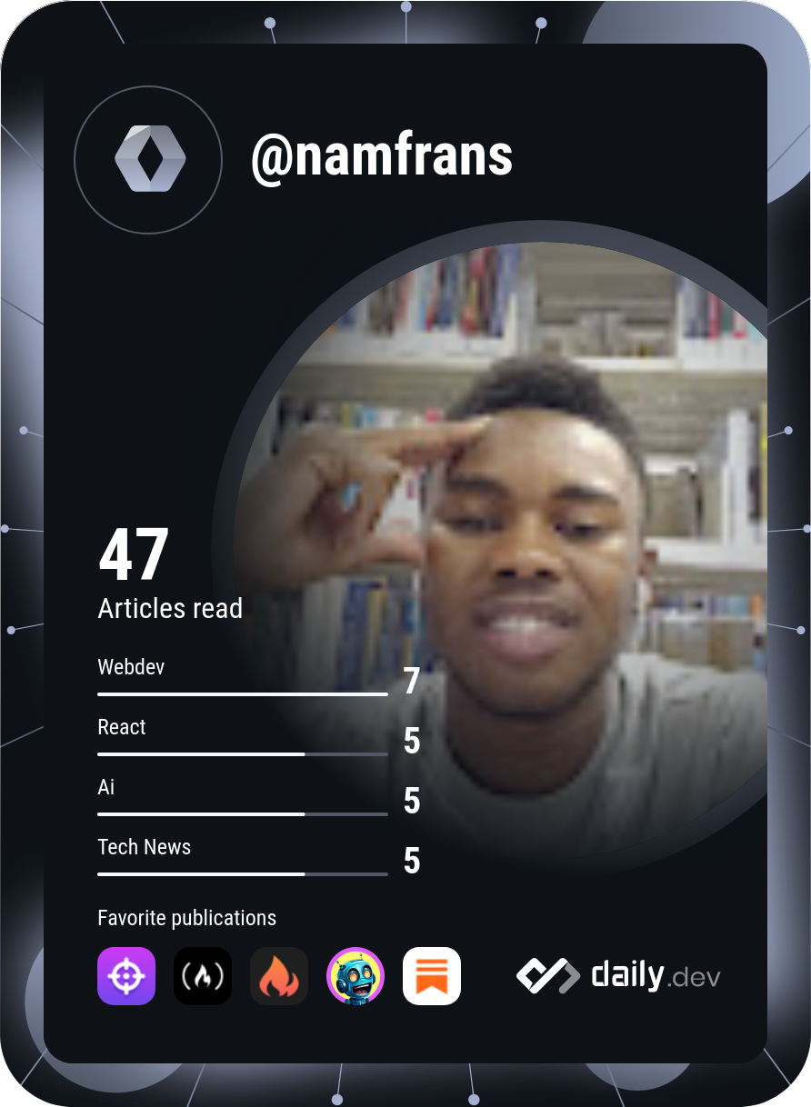 Frans Nambuli's Dev Card