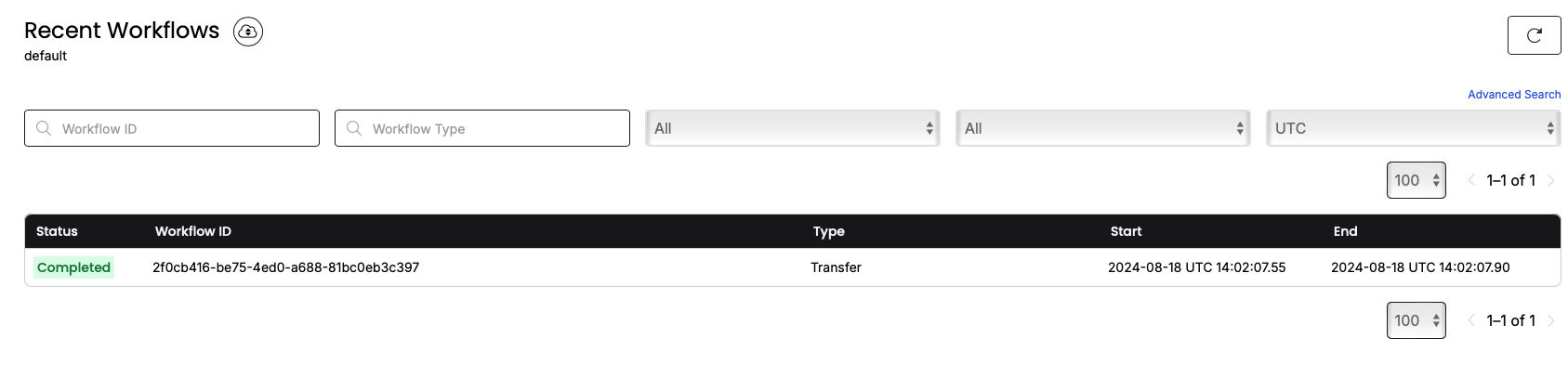 Transfer Workflow