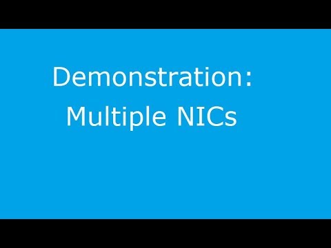 Using Multiple NICs