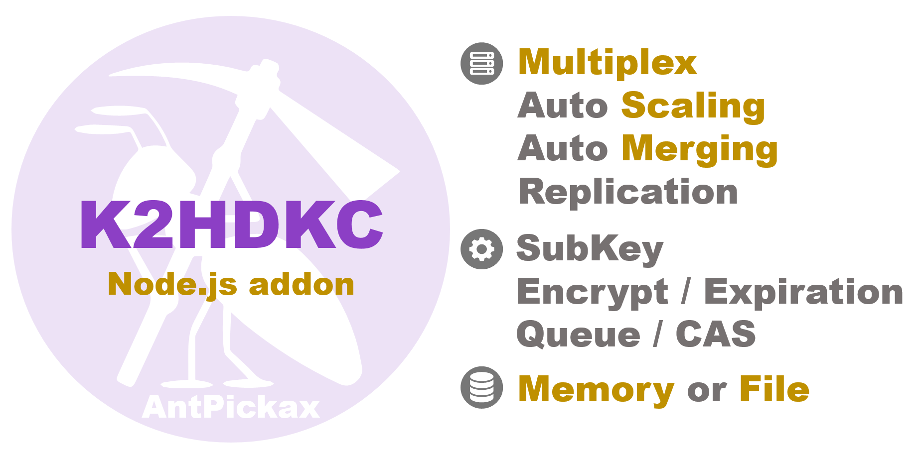 K2HDKC Node.js addon