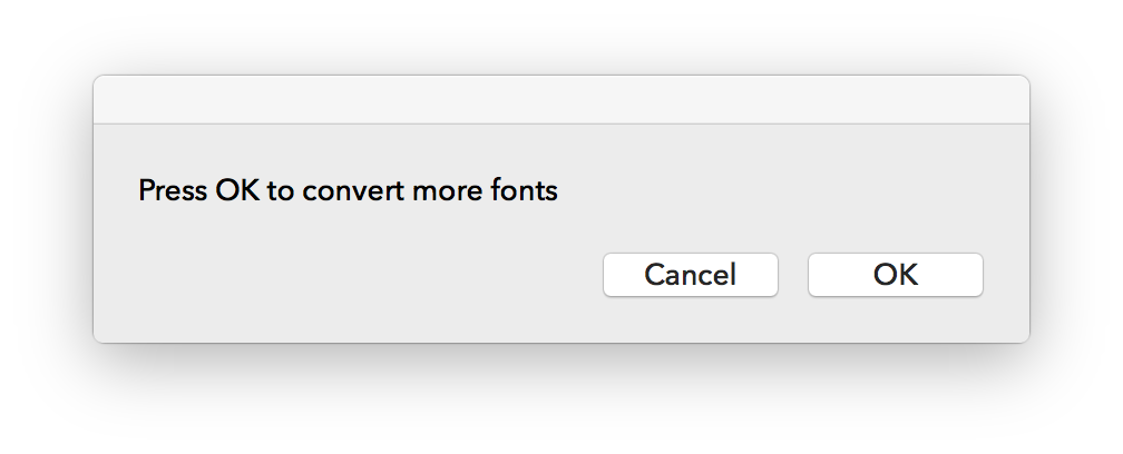 Let's convert more fonts