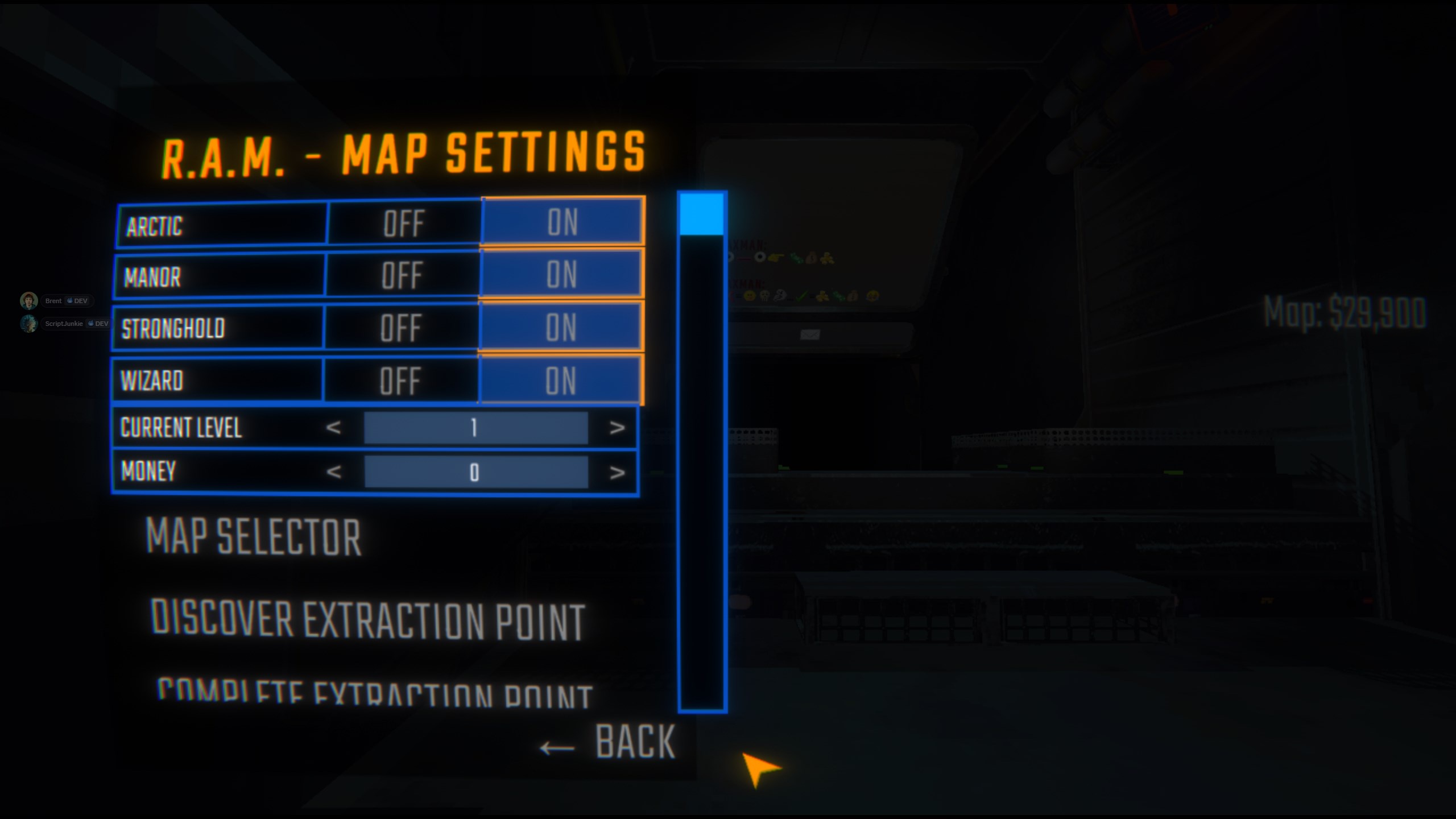 Player Menu