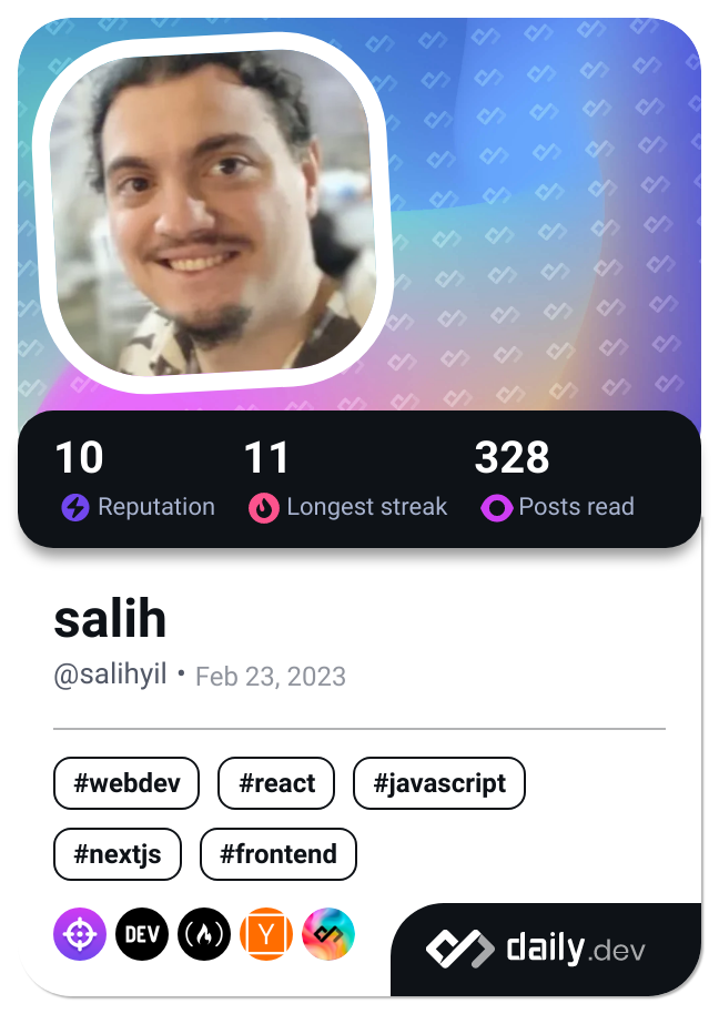 salih's Dev Card