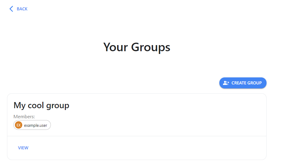 Groups list