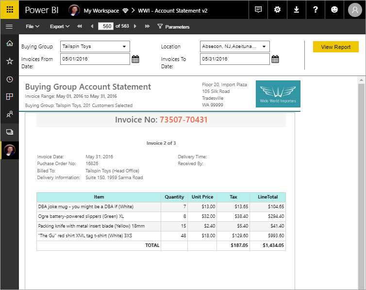 Paginated Reports