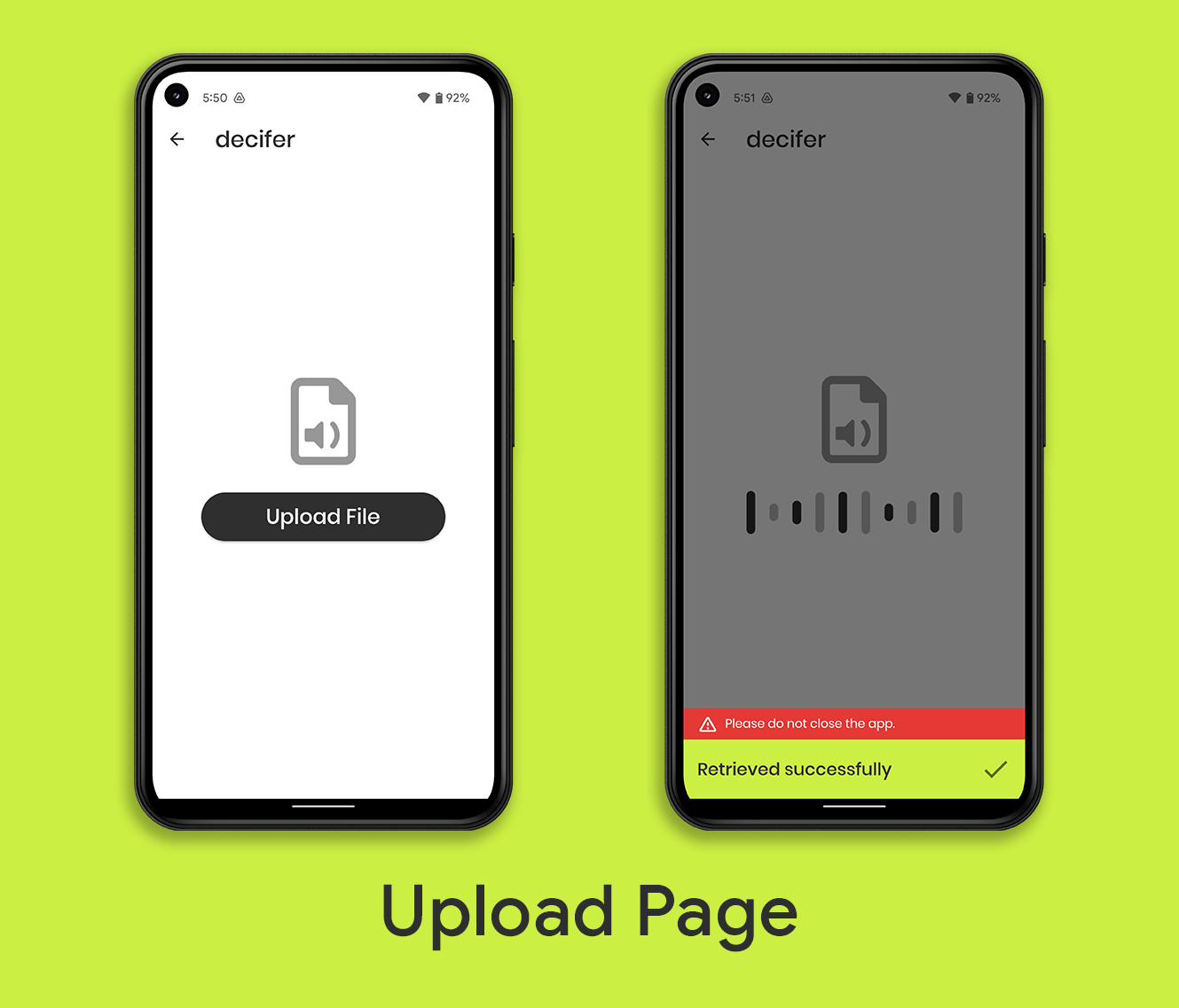 Upload Page