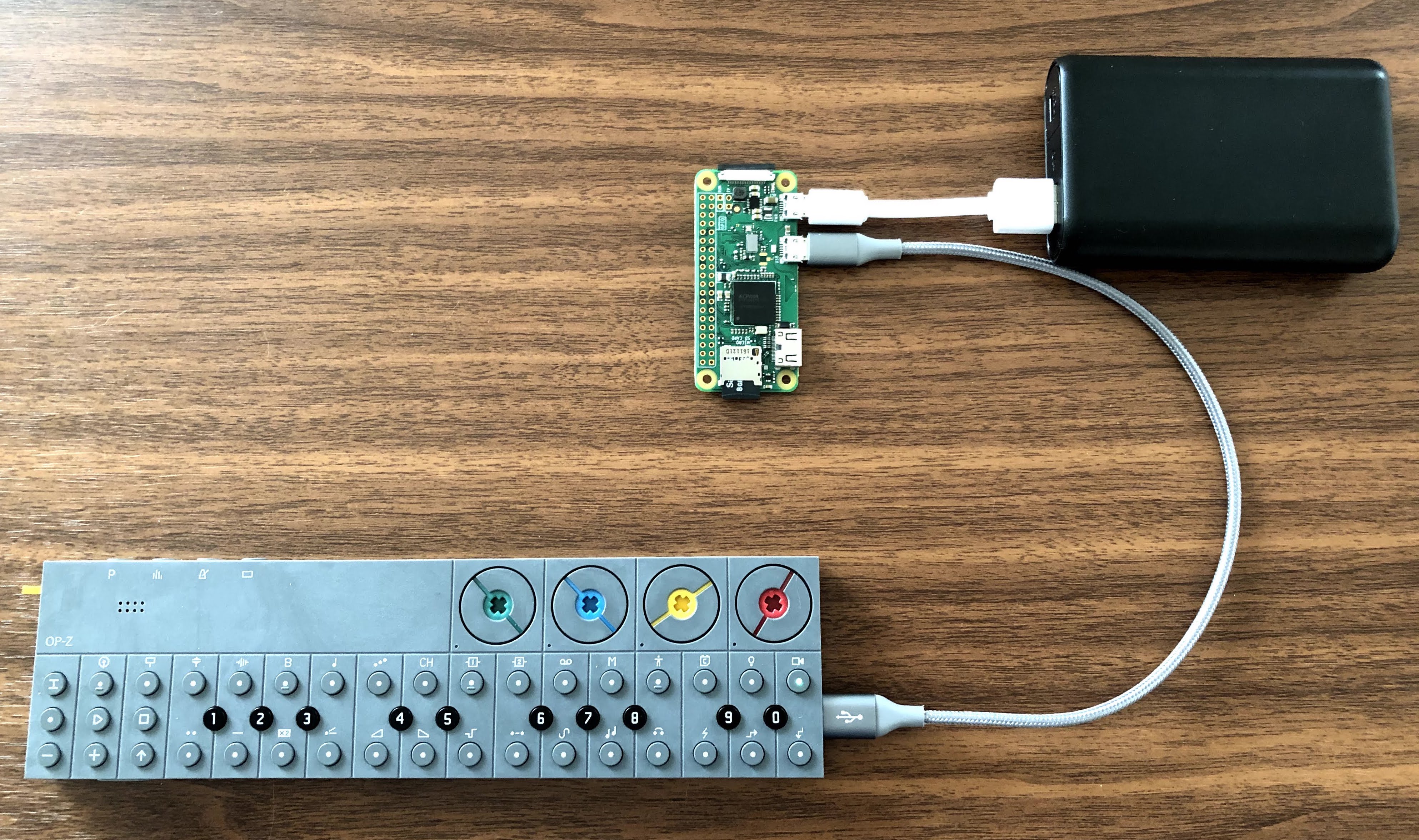 OPZgo running on Raspberry Pi Zero