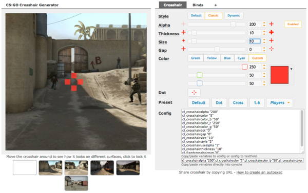 CS:GO Crosshair Generator