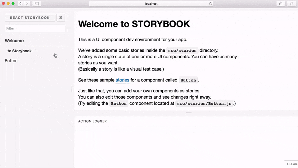 Storybook for React Demo