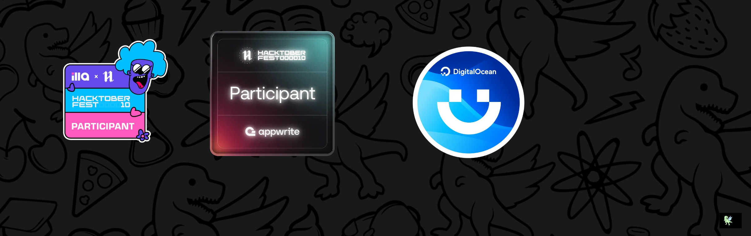 An image of @avnichauhan12's Holopin badges, which is a link to view their full Holopin profile