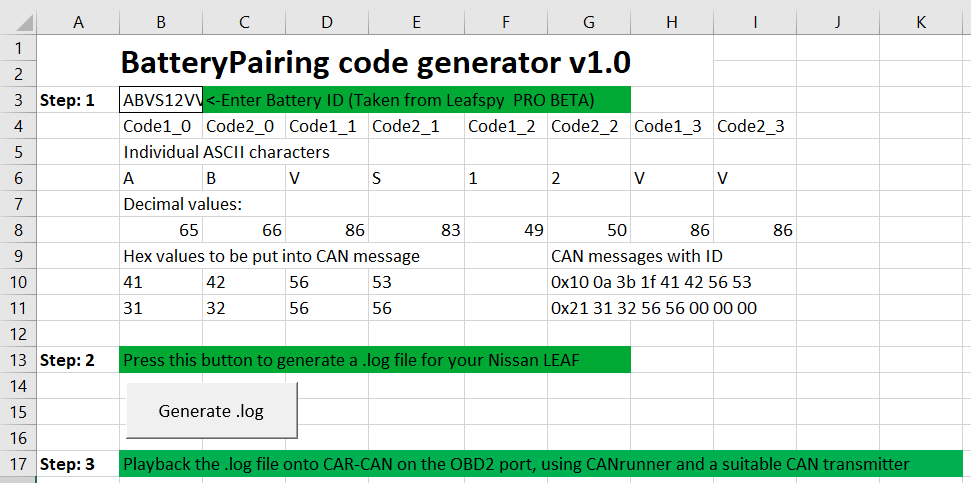 BatteryPairing in action