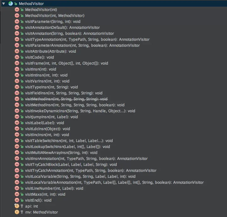 MethodVisitor