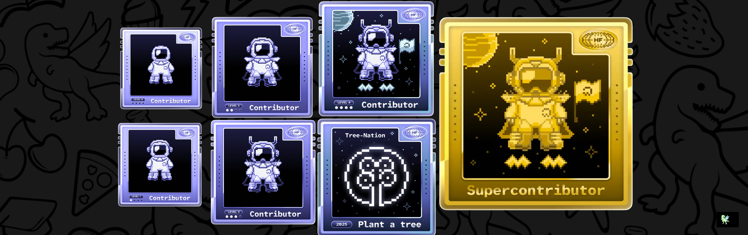 An image of @DeepSaha25 Holopin badges, which is a link to view their full Holopin profile