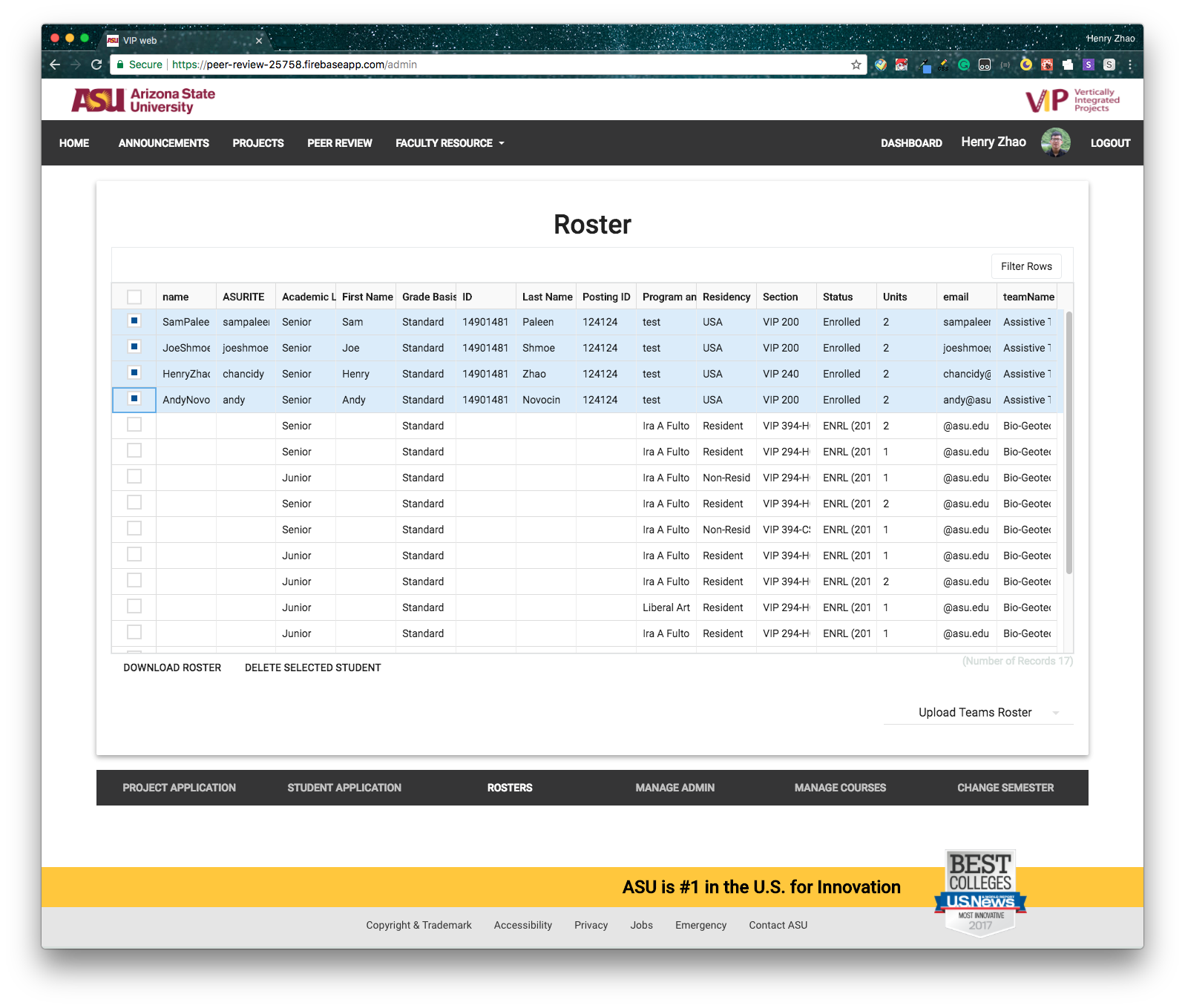 roster tool