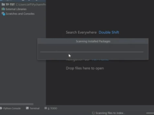 PyCharm window