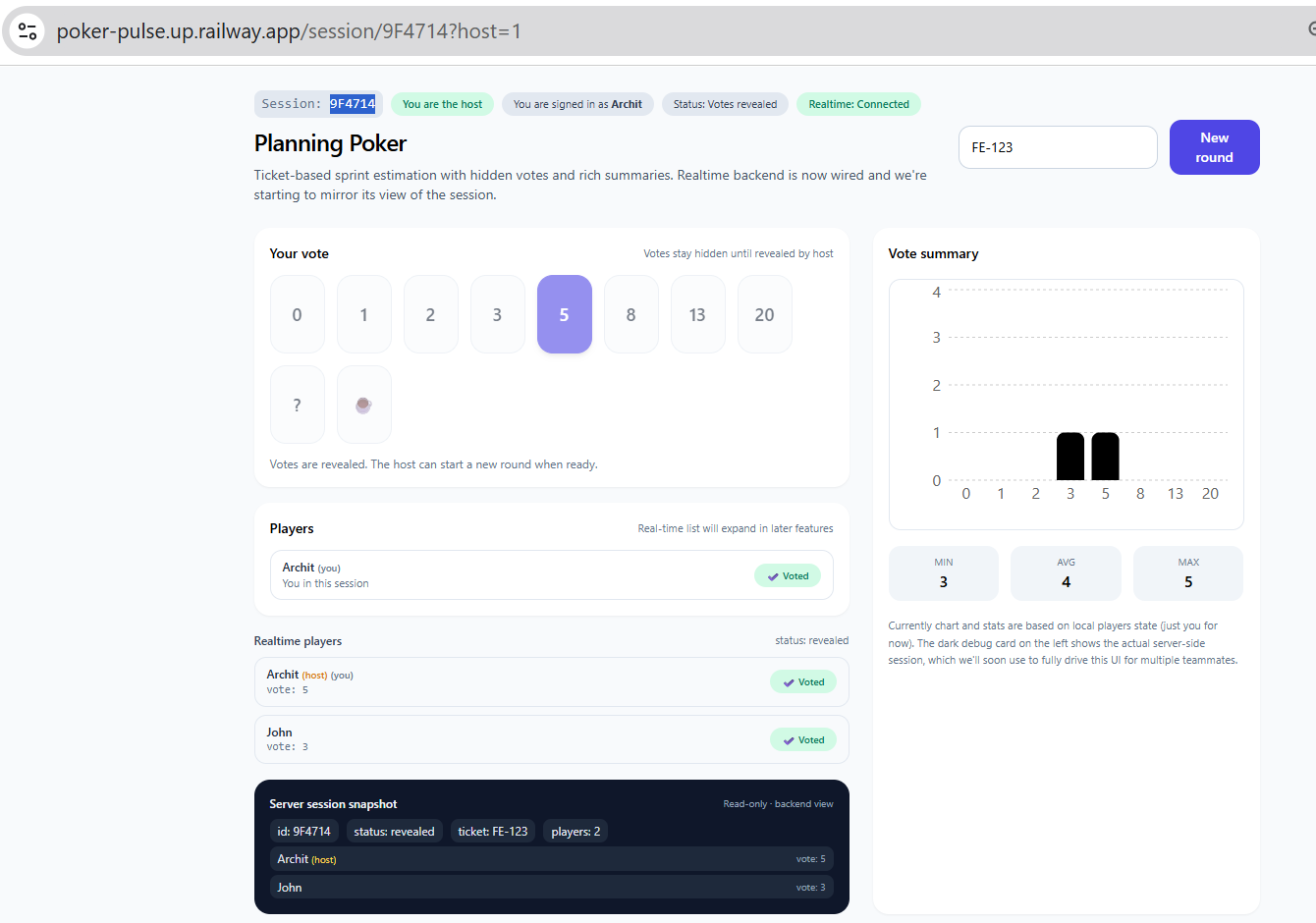 Poker Pulse – Sprint Planning Poker