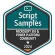 Script Samples - Microsoft 365 & Power Platform Community 2024