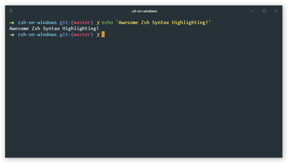 ZSH_SHELL_HIGHLIGHTING