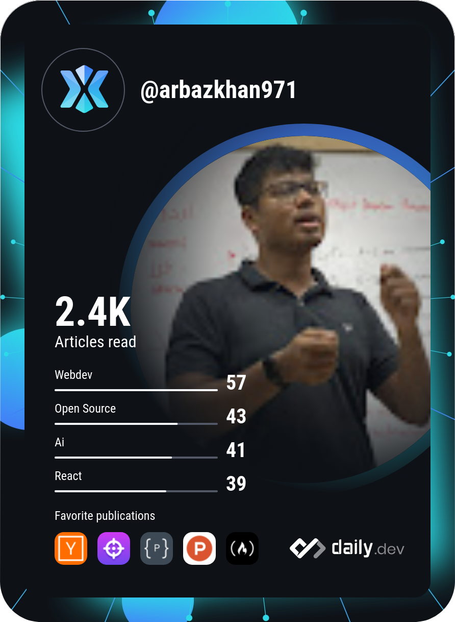 Arbaz Khan's Dev Card