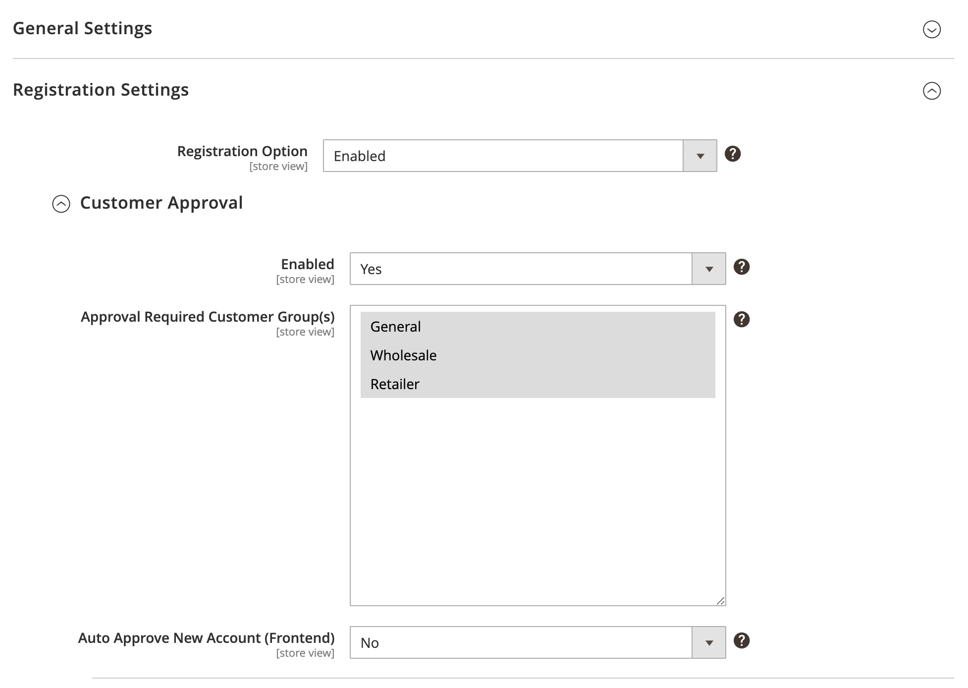 Magento 2 Store Restriction - Require Customer Approval/Activation - General Setting