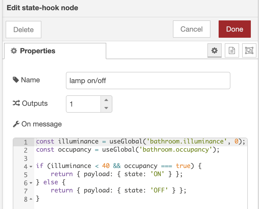 state-hook node configuration