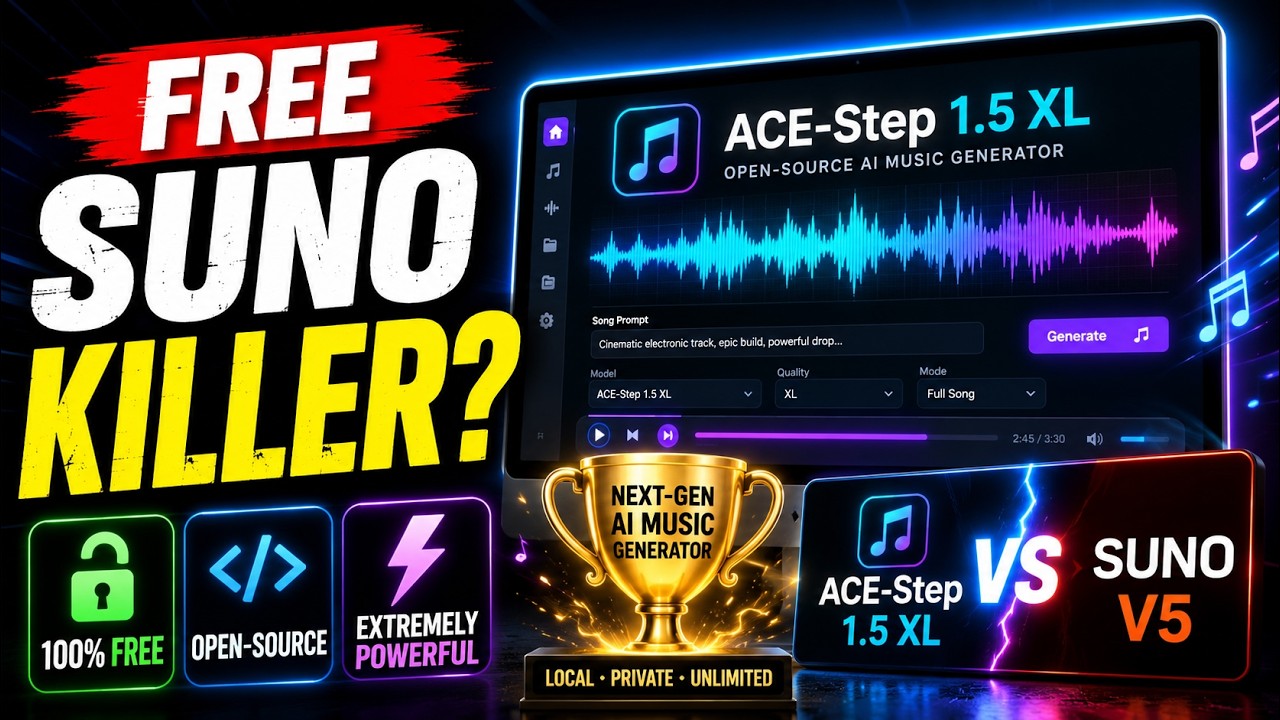 FREE Suno Killer? I Tested ACE-Step 1.5 XL on My PC