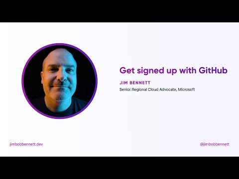Get signed up for GitHub