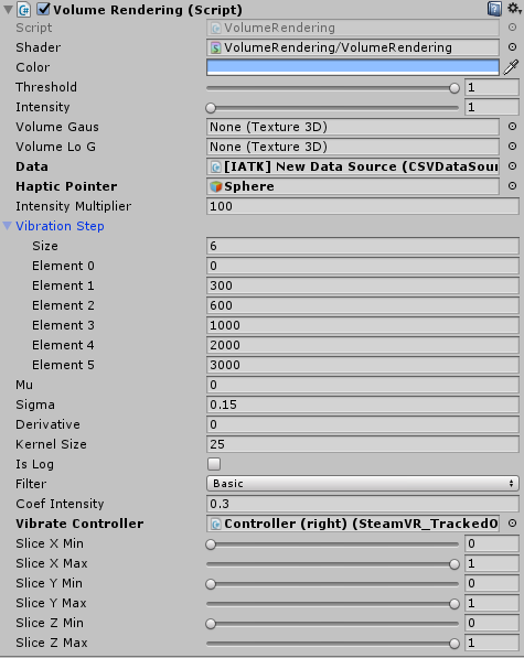 Volume Rendering Settings