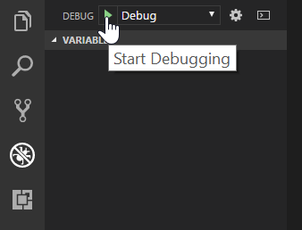 start debugging