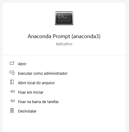 Anaconda Prompt Windows