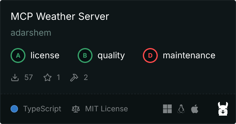 Weather Server MCP server